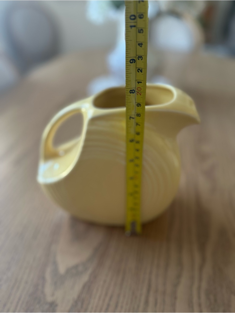 Fiestaware Yellow Disk Pitcher - Picture 6 of 6